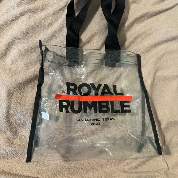 WWE Clear Tote Bag with Black Accents - Picture 2 of 9